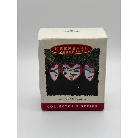 Hallmark Heart of Christmas Hinged Keepsake Ornament Winter Scene 1993 - Picture 12 of 13